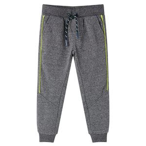Joggebukser for barn gr&aring; melert 104