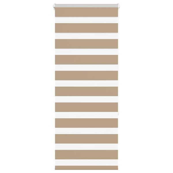 vidaXL Sebragardin sandbrun 55x150 cm stoff bredde 50,9 cm polyester