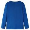 T-skjorte for barn med lange ermer m&oslash;rkebl&aring; 128