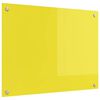 vidaXL Kj&oslash;kkenbenkplate Gul 80 x 60 cm herdet glass