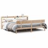 vidaXL Sengeramme med madrass 200x200 cm heltre furu