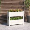 vidaXL Plantekasse hvit 77x25x66 cm heltre furu