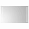 vidaXL LED Badevindu med speil Gjennomsiktig 60 x 30 cm herdet glass