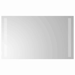 vidaXL LED Badevindu med speil Gjennomsiktig 60 x 30 cm herdet glass