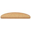 vidaXL Selvklebende trappematter sisal 30 stk 65x21x4 cm sisal