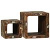 vidaXL TV Enheter 2 stk. Flerfarget 36 x 30 x 36 cm Massiv Reclaim Tre