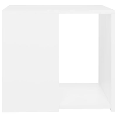 vidaXL Sidebord hvit 50x50x45 cm sponplate