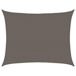 vidaXL Solseil 160 g/m&sup2; antrasitt 6x8 m HDPE