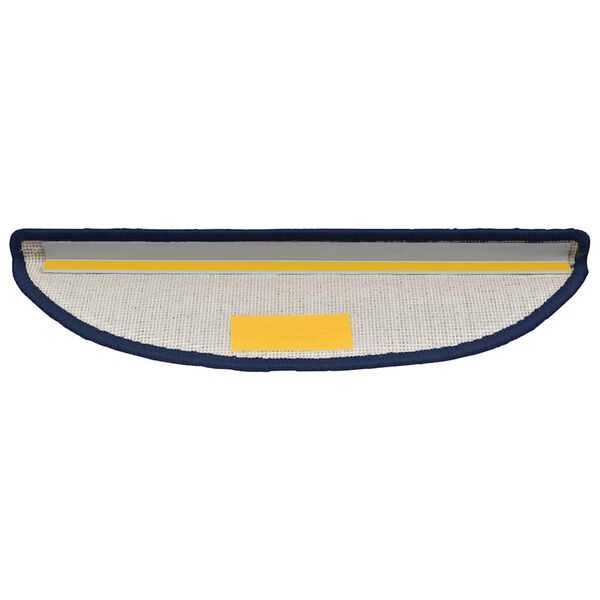 vidaXL Trappematter 30 stk 56x17x3 cm blå halvrund