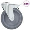 vidaXL Svinghjul med bolthull 16 stk 125 mm