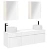vidaXL Baderomsskapsett 5 pcs Hvit 53 x 15,5 x 70 cm Konstruert tre