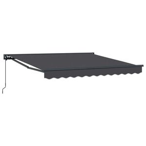 vidaXL Markiseramme Antrasitt 300 x 250 cm Polyester med PU-belegg