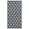 vidaXL Uteteppe ARAKIL svart 160x230 cm PP
