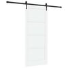 vidaXL Skyved&oslash;r ORKDAL 86 x 198,5 cm Konstruert tre Hvit og svart
