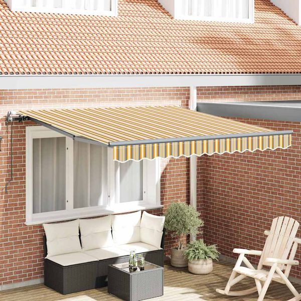 vidaXL Innvendbar Markise Flerfarget 300 x 250 cm Stoff og Aluminium