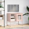 vidaXL TV-benk rosa 68x39x60,5 cm st&aring;l