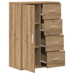 vidaXL Serviesskap Artisan Eik 60 x 31 x 84 cm Konstruert tre
