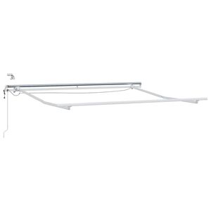 vidaXL Elektrisk markiseramme med LED og sensor 3 x 2,5 m Hvit