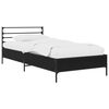vidaXL Sengestamme Svart eik 80 x 200 cm Konstruert tre