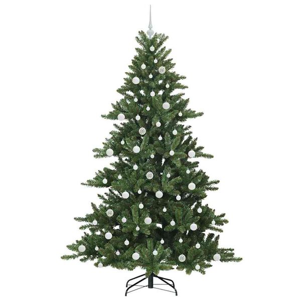 vidaXL Kunstig sammensatt juletre med 300 LED med stativ 210 cm PVC