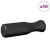 vidaXL Fotballbord H&aring;ndtak 10 pcs Svart 3,1 x 3,1 x 17,8 cm Plast