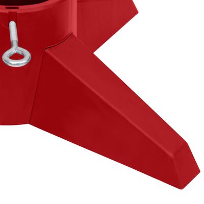 vidaXL Juletrestativ rød 55,5x55,5x15 cm