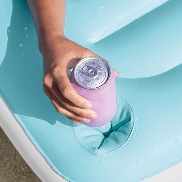 Intex oppblåsbar solseng blå 310x183 cm vinyl