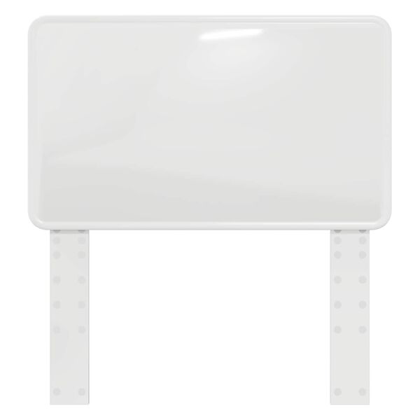 vidaXL Hodegavl Glanset Hvit 75 cm Konstruert tre