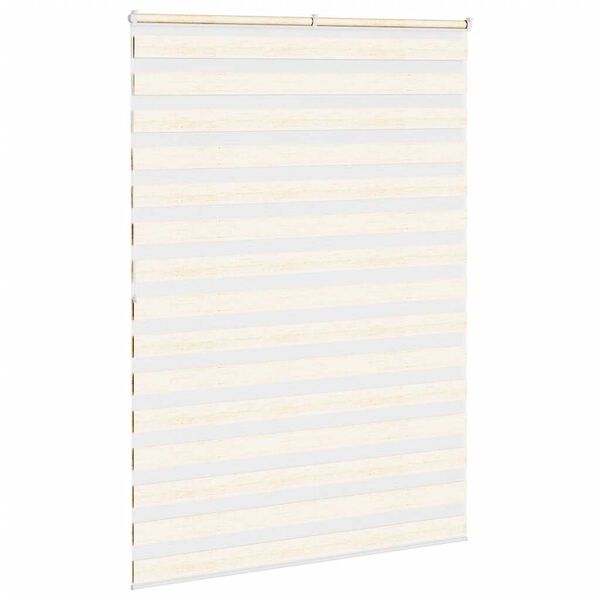 vidaXL Sebragardin marmor beige stoff bredde 155,9 cm polyester