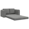 vidaXL Sammenleggbar Sofa seng M&oslash;rkegr&aring; 148 x 71 x 83 cm Fl&oslash;yel