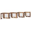 vidaXL Foldbar hundegitter med stativer 8 stk. Gammelt tre 60 cm