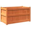 vidaXL Hageplantekasse voksbrun 90x50x50 cm heltre furu