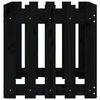 vidaXL Plantekasse med gjerdedesign svart 50x50x50 cm heltre furu