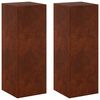 vidaXL Planteholder 2 pcs Rusten 30 x 30 x 80 cm Cortenst&aring;l