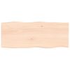 vidaXL Bordplate 100x40x(2-4) cm ubehandlet heltre eik naturlig kant