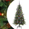vidaXL Kunstig sammensatt juletre med 150 LED gr&oslash;nn 150 cm PE og PVC