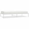 vidaXL Sengeramme i metall hvit 100x200 cm
