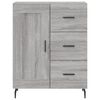 vidaXL Highboard gr&aring; sonoma 69,5x34x180 cm konstruert tre