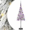 vidaXL Juletre med 150 LED med stativ Hvit 120 cm PE og st&aring;l