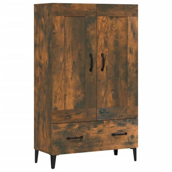 vidaXL Highboard r&oslash;kt eik 70x31x115 cm konstruert tre
