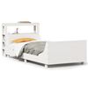 vidaXL Sengeramme uten madrass hvit 75x190 cm heltre furu