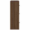 vidaXL Bokhylle brun eik 60x24x76,5 cm konstruert tre