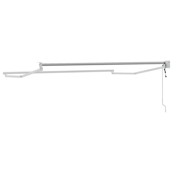 vidaXL Elektrisk uttrekkbar markiseramme Hvit 2,5 x 2 m Aluminium