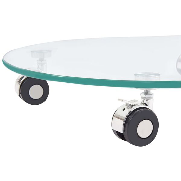 vidaXL Salongbord 45x40x58 cm herdet glass