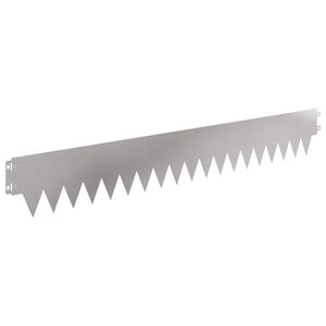 vidaXL Gjerdekant 50 pcs 103 x 15 cm metall S&oslash;lv