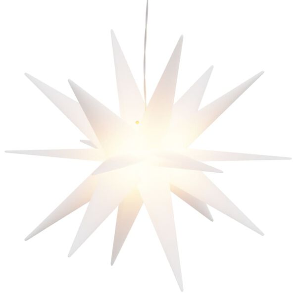 vidaXL Julelys med LED sammenleggbar hvit 43 cm