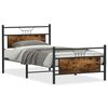 vidaXL Sengeramme uten madrass r&oslash;kt eik 107x203 cm konstruert tre