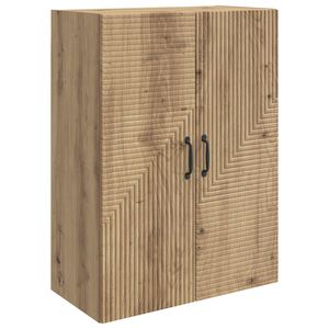 vidaXL Vegghengt skap 66 x 34,5 x 90 cm Konstruert tre Artisan eik