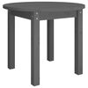 vidaXL Salongbord gr&aring; &Oslash; 55x45 cm heltre furu