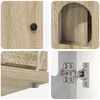 vidaXL Katt Hus Sonoma 85 x 55 x 50,5 cm Konstruert tre